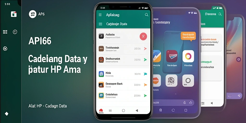 Tampilan antarmuka aplikasi API66 untuk cadangan data yang mudah digunakan.