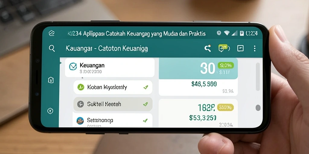 Screenshot aplikasi K234 menampilkan antarmuka yang sederhana dan informatif.