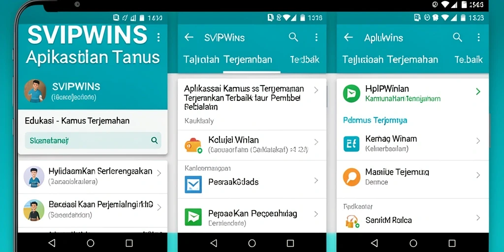 Tampilan antarmuka aplikasi SVIPWINS yang sederhana dan fungsional.