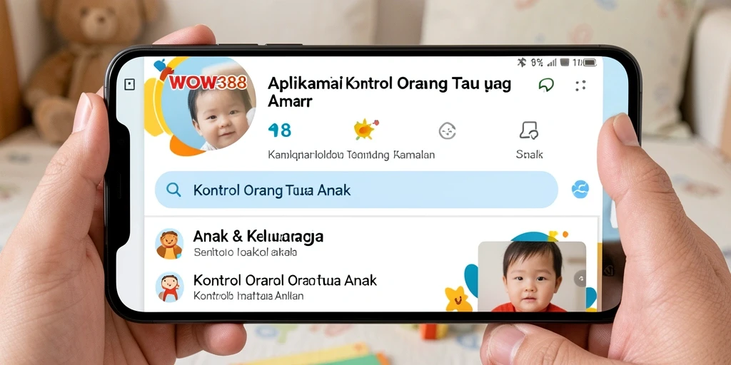 Antarmuka WOW388 menampilkan kontrol orang tua yang mudah diakses.